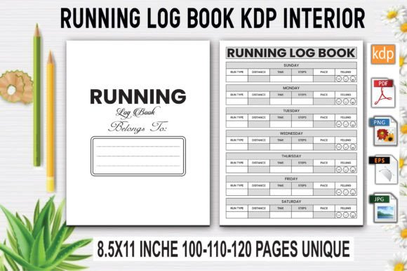 Download Running Log Book | KDP Interior - Log Collection