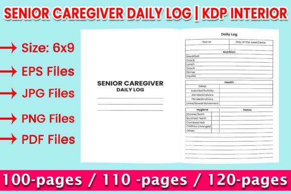 Download Senior Garegiver Daily Log | KDP Interio - Log Collection
