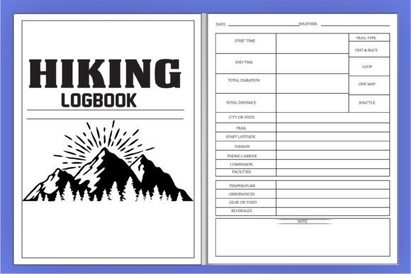 Download Hiking Logbook Kdp Low Content Book - Log Collection