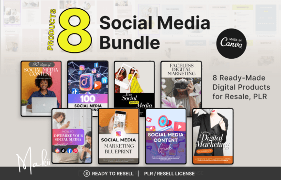 Download Social Media Marketing Bundle, Canva - Bundle Collection