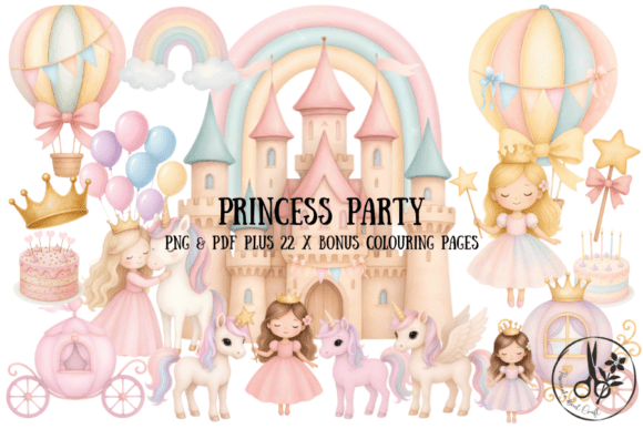 Download Princess Party Bundle - Png &amp; Pdf - Bundle Collection