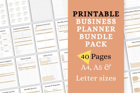 Download Printable Business Planner Bundle Vol.12 - Bundle Collection