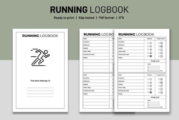 Download Running Log Book KDP Interior Vol.1 - Log Collection