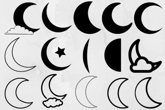 Download Crescent Moon Svg Bundle - Bundle Collection