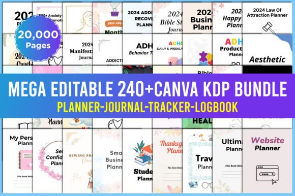 Download Mega Editable 240+ KDP Interior Bundle - Bundle Collection