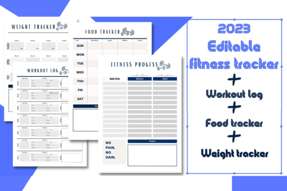 Download Editable Fitness Workout Log Book 2023 - Log Collection