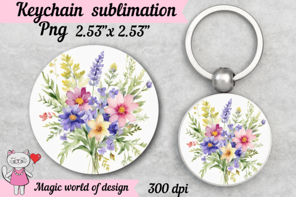Download Wildflowers Sublimation Printing Round - Printing Collection