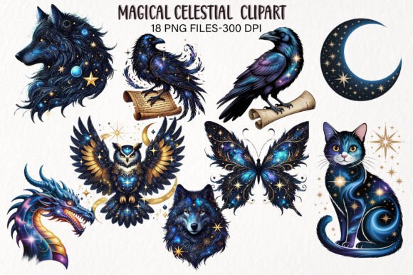 Download Magical Celestial PNG Clipart Bundle - Bundle Collection