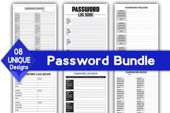 Download Password Log Book Bundle | KDP Interior - Bundle Collection