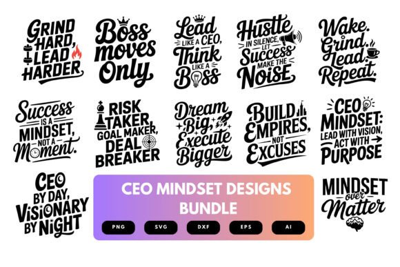 Download CEO Mindset SVG Bundle - Bundle Collection