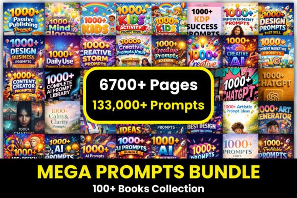 Download Mega Prompts Bundle – 100+ Books - Bundle Collection