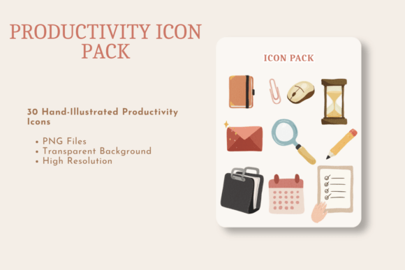 Download Productivity Icons PNG Bundle - Bundle Collection