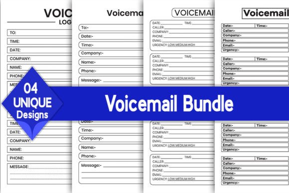 Download Voicemail Log Book Bundle | KDP Interior - Bundle Collection