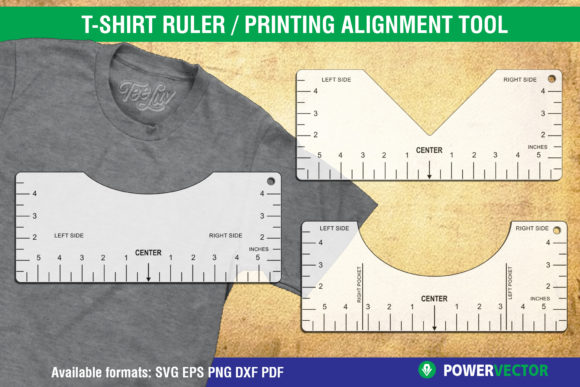 Download Tshirt Ruler, T-shirt Printing Guide - Printing Collection