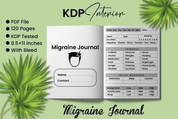 Download Migraine Journal Log Book - Log Collection