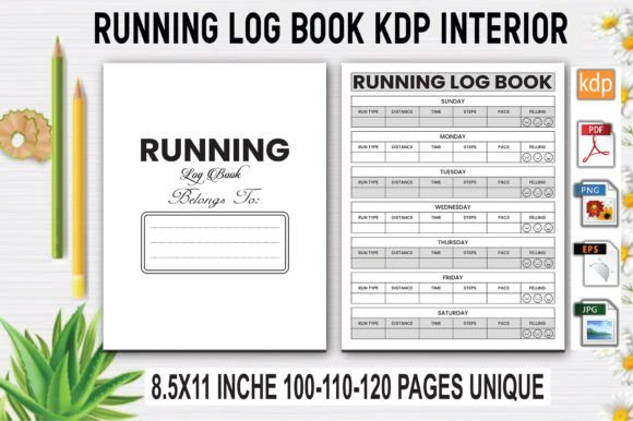 Download Running Log Book | KDP Interior - Log Collection