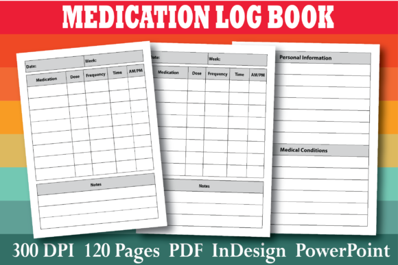 Download KDP Medication Log Book Interior - Log Collection