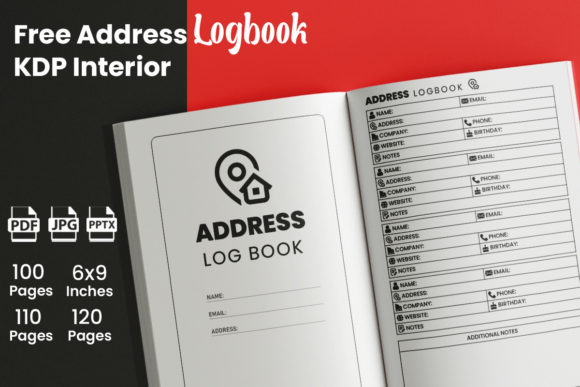 Download Free Address Log Book - KDP Interior - Log Collection