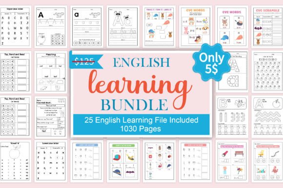 Download English Learning Bundle – 1000+ Pages - Bundle Collection