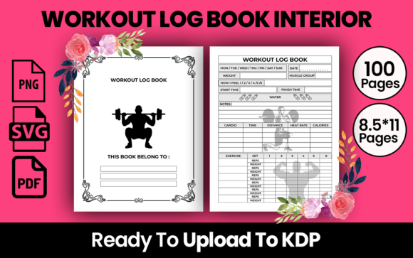 Download WORKOUT LOG BOOK KDP INTERIOR - Log Collection